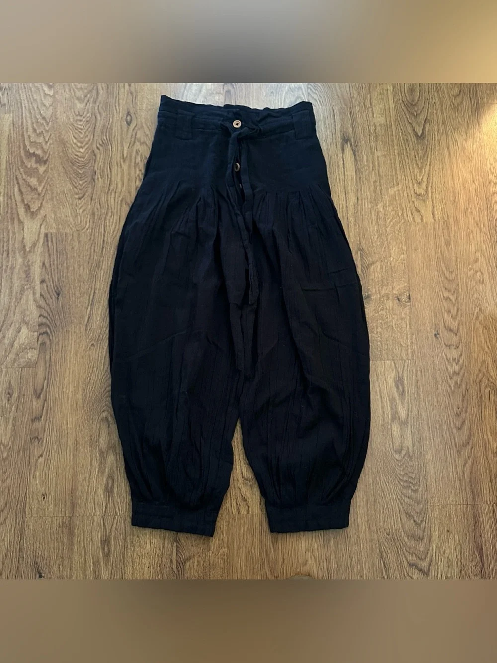 Free People Black High-Waist Balloon Pants size XS high rise